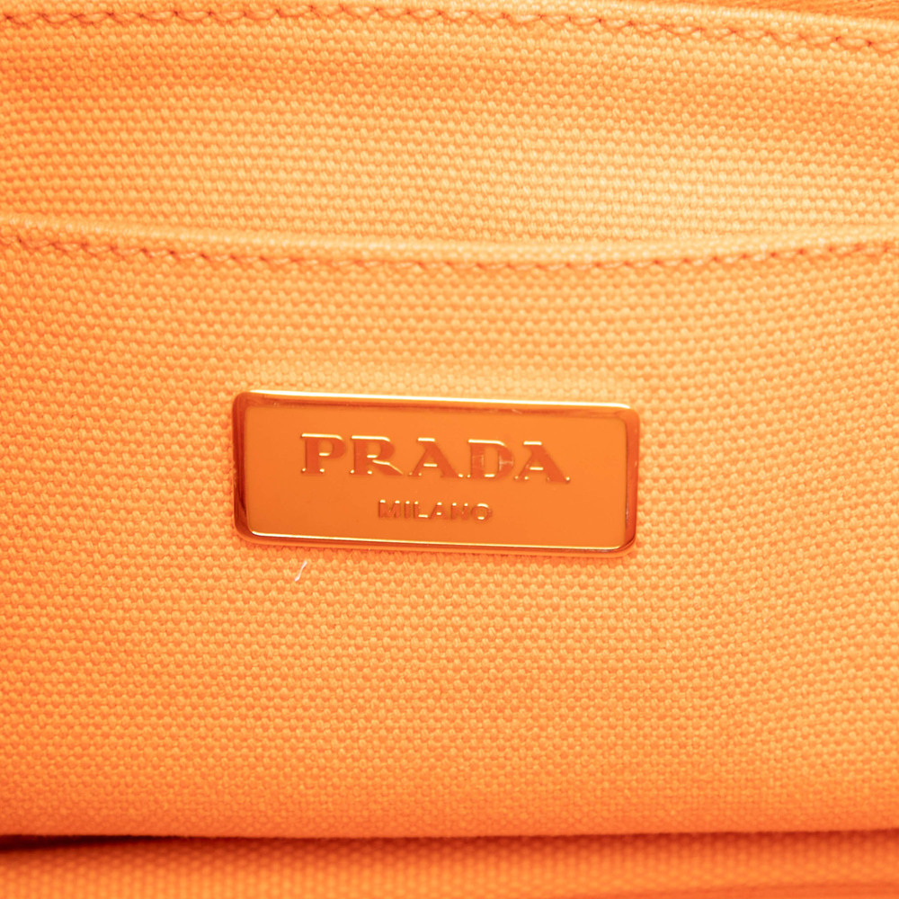 Pre-Loved Prada Small Canvas Canapa Logo Satchel - Picture 5 of 6